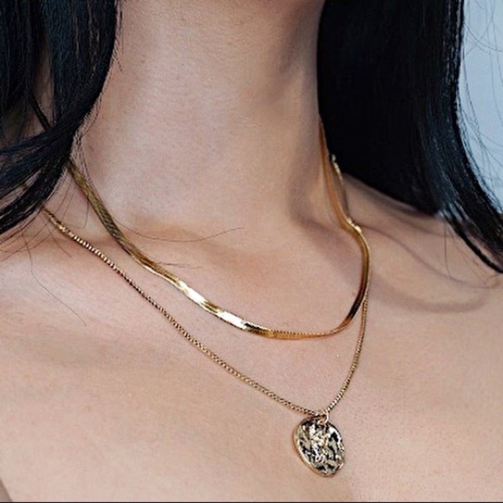 Gold necklaces